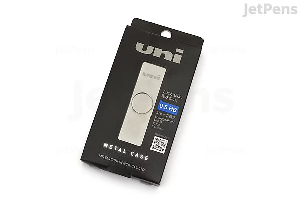 Uni Smudge-Proof Lead - 0.5 mm - HB - Metal Case