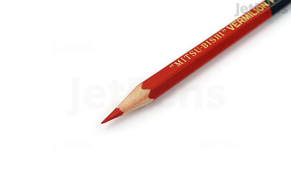Uni Mitsubishi Vermilion and Prussian Blue Pencil - 5:5 - Hexagonal Body
