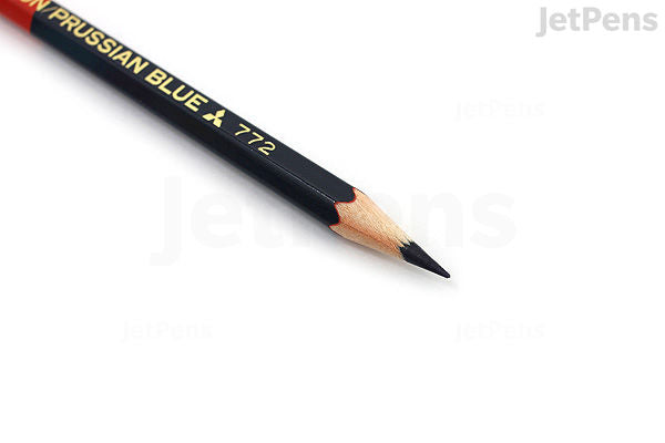 Uni Mitsubishi Vermilion and Prussian Blue Pencil - 5:5 - Hexagonal Body