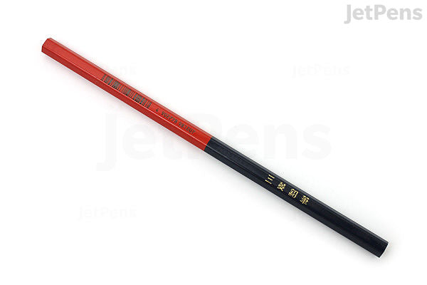 Uni Mitsubishi Vermilion and Prussian Blue Pencil - 5:5 - Hexagonal Body